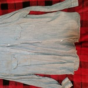 Gap Boyfriend Striped Long Sleeve Shirt